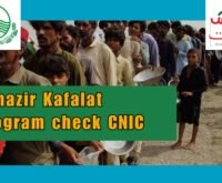 Benazir Kafalat Program check CNIC